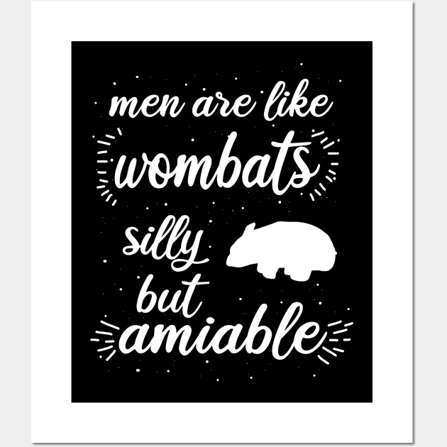 Wombat Männer Valentinstag Geschenk Fan Wall Art by FindYourFavouriteDesign